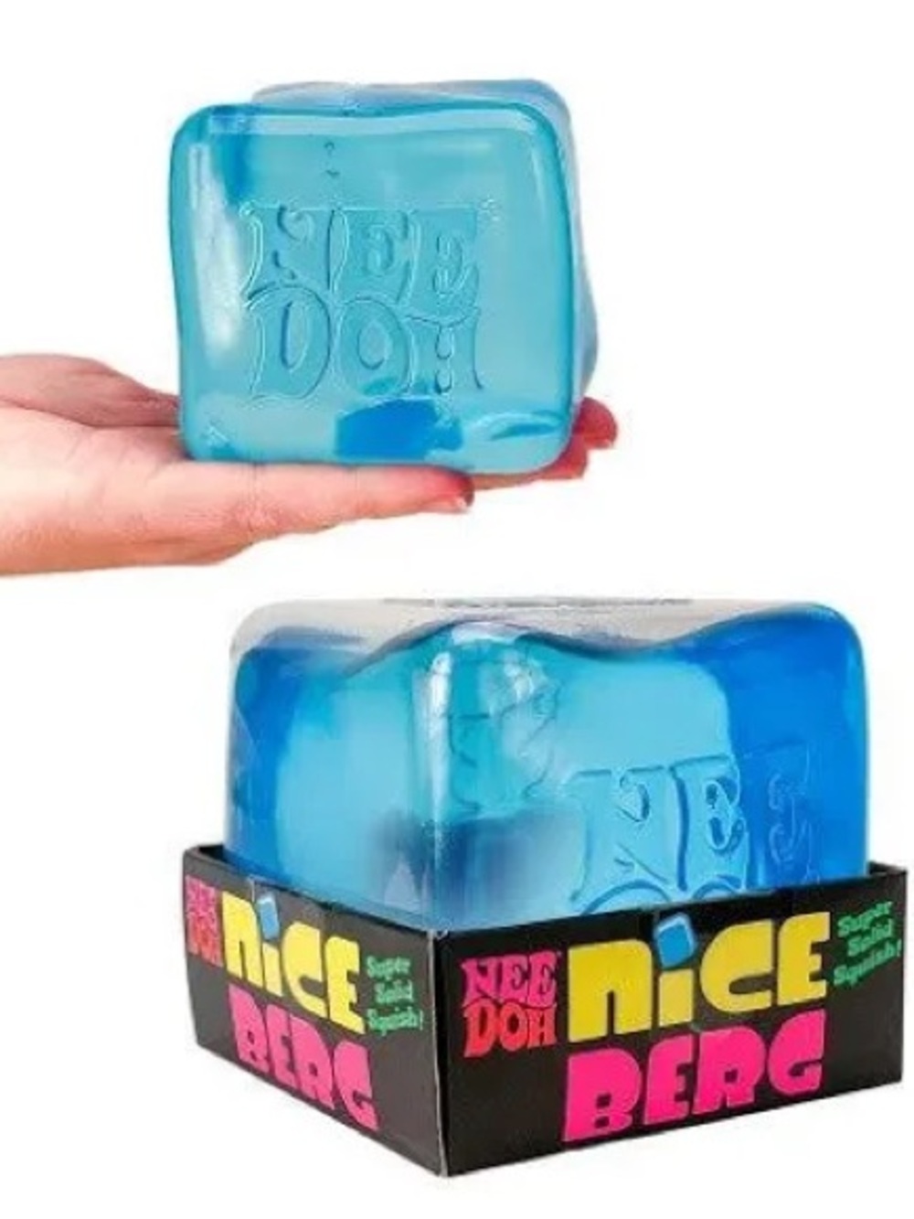 NWT NEE DOH VIRAL Nice Berg Clear Blue Squishy